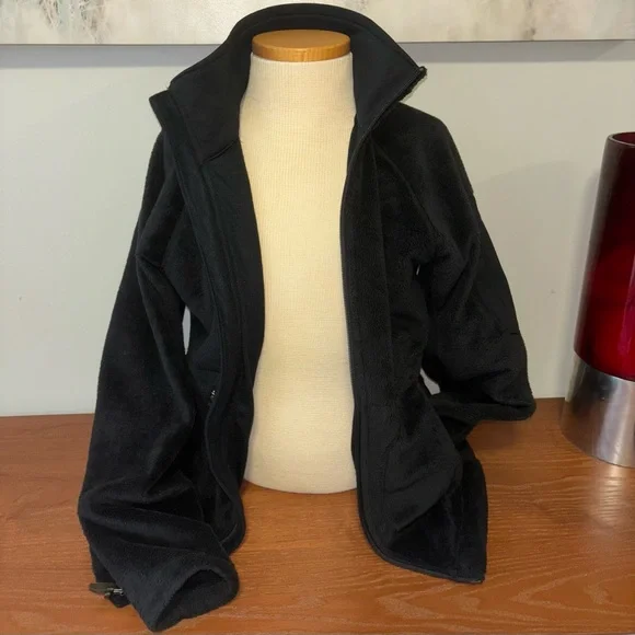 Columbia Women's Black Fleece Zip Sweater - Picture 4 of 7